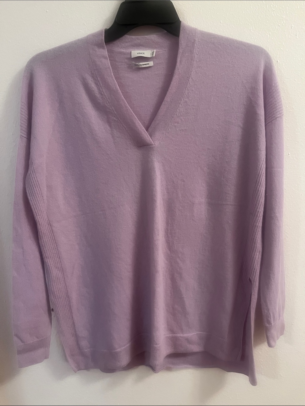Vince Lavender V-Neck Women's Sweater